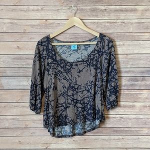 h.i.p Half Sleeve Tie-Dye Blouse